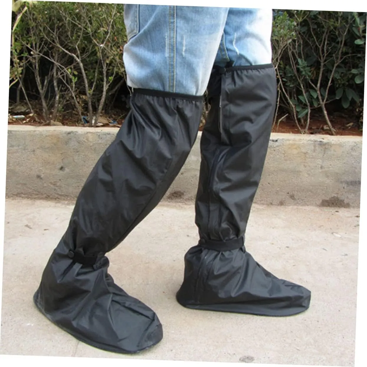 1 pair Reusable Shoe Covers Wear Resistant Thickened Rainproof Overshoes Running Work Contractors Keep Floors Carpets Clean