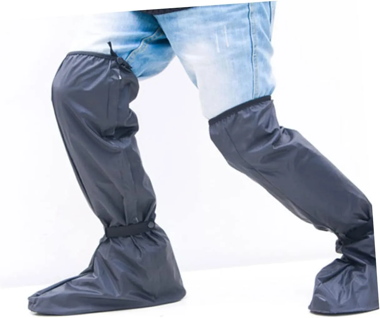 1 pair Reusable Shoe Covers Wear Resistant Thickened Rainproof Overshoes Running Work Contractors Keep Floors Carpets Clean