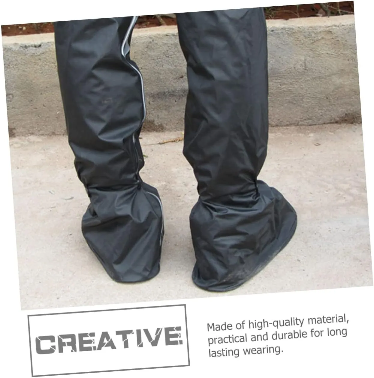 1 pair Reusable Shoe Covers Wear Resistant Thickened Rainproof Overshoes Running Work Contractors Keep Floors Carpets Clean