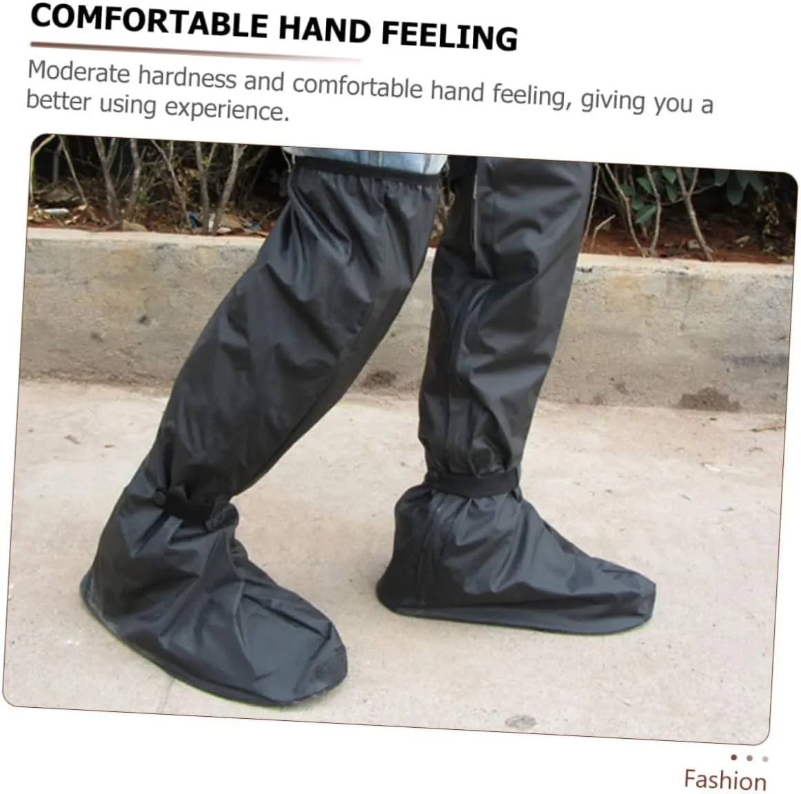 1 pair Reusable Shoe Covers Wear Resistant Thickened Rainproof Overshoes Running Work Contractors Keep Floors Carpets Clean