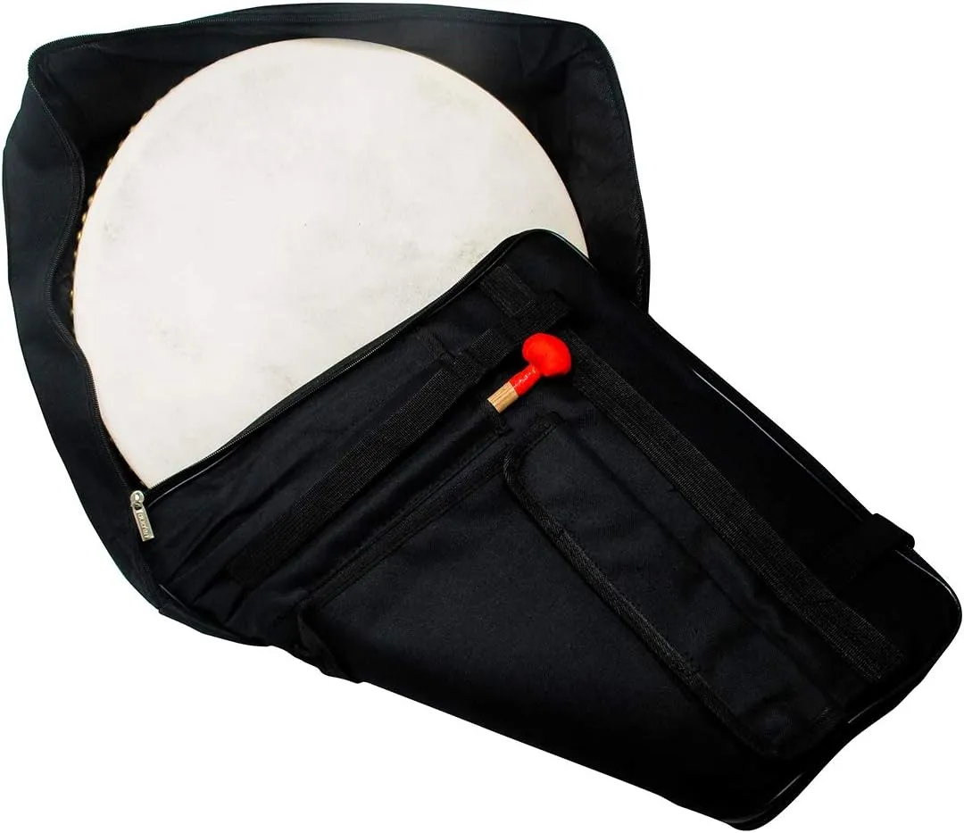 16 Inch Percussion Buffalo Tambourine Hand Drum Padded Case by Trademark Innovations (DRUM NOT INCLUDED)