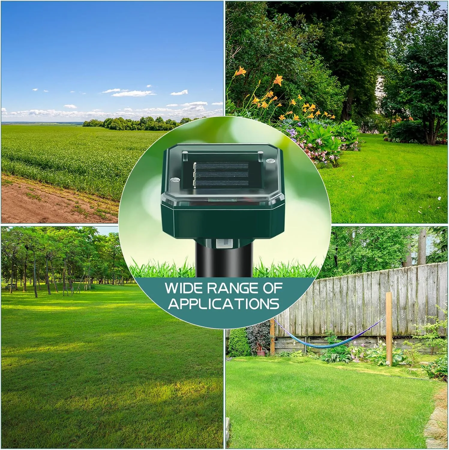 18 Pcs Solar Mole Repellent Ultrasonic Mole Repellent Solar Powered Outdoor Powered Sound Wave Deterrent for Lawn Garden for Snakes Moles Gophers Groundhogs Voles Other Burrowing Mice (Small)