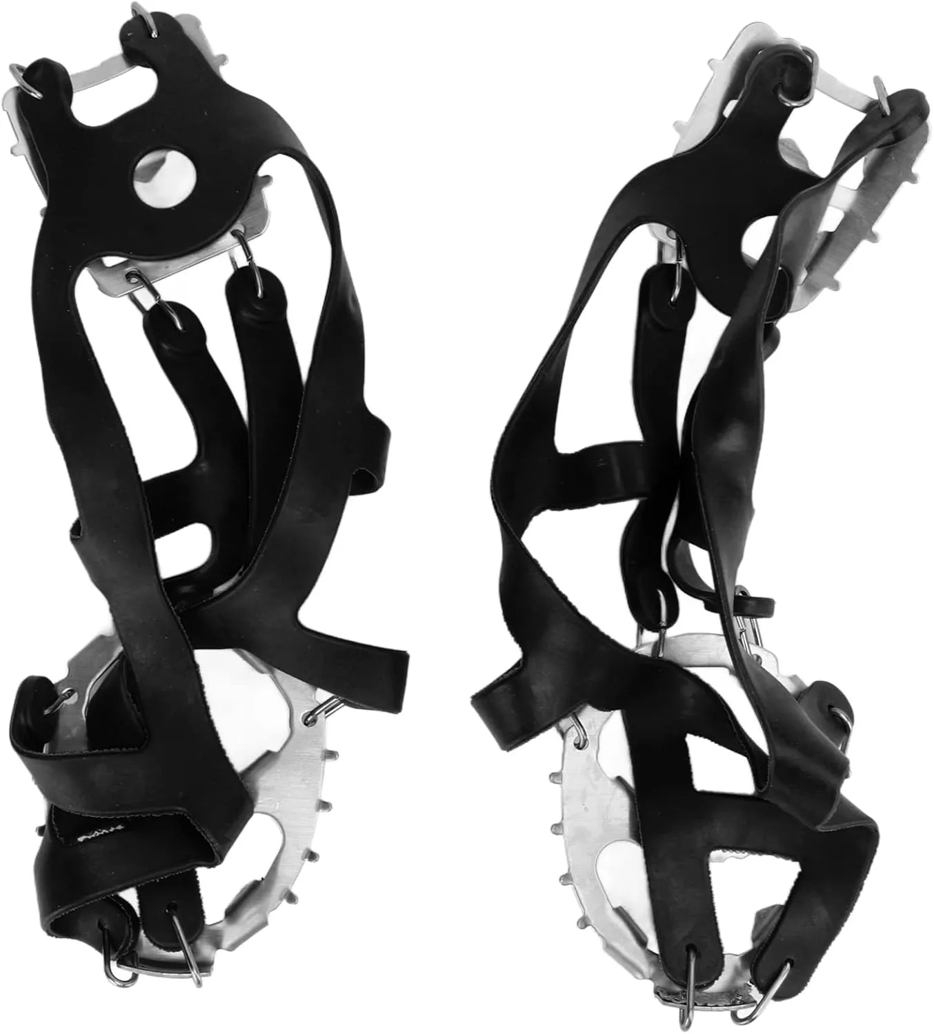 18 Tooth Ice Crampons High Density Stainless Steel Material Good Grip and Stability Snow Mountains Ski Trails