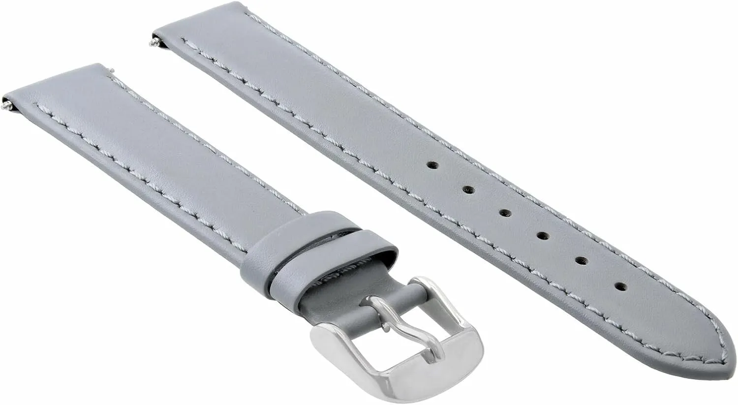 18MM-19MM-20MM-22MM-24MM Smooth Leather Watch Band for Citizen ECO Drive Grey