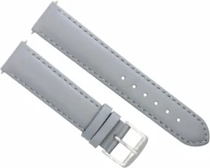 18MM-19MM-20MM-22MM-24MM Smooth Leather Watch Band for Citizen ECO Drive Grey
