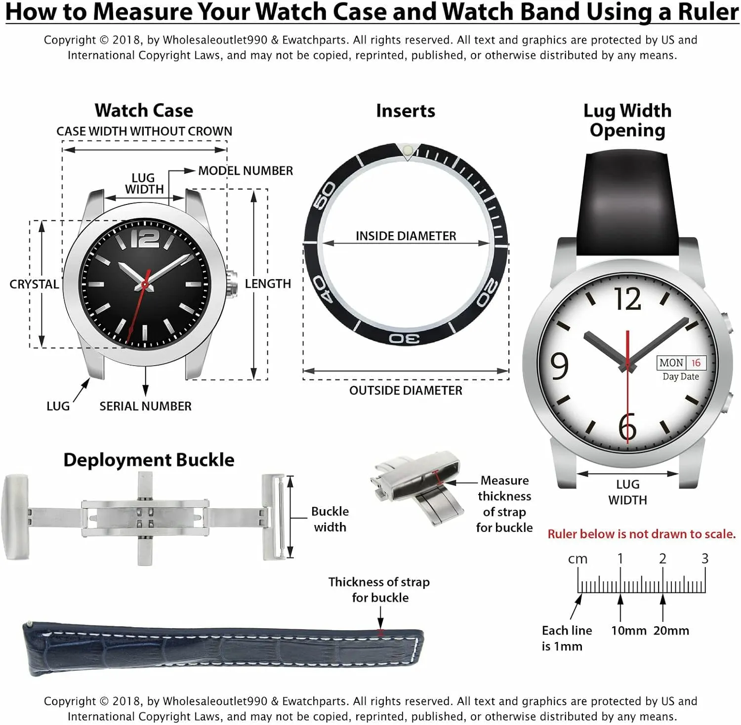 18MM-19MM-20MM-22MM-24MM Smooth Leather Watch Band for Citizen ECO Drive Grey