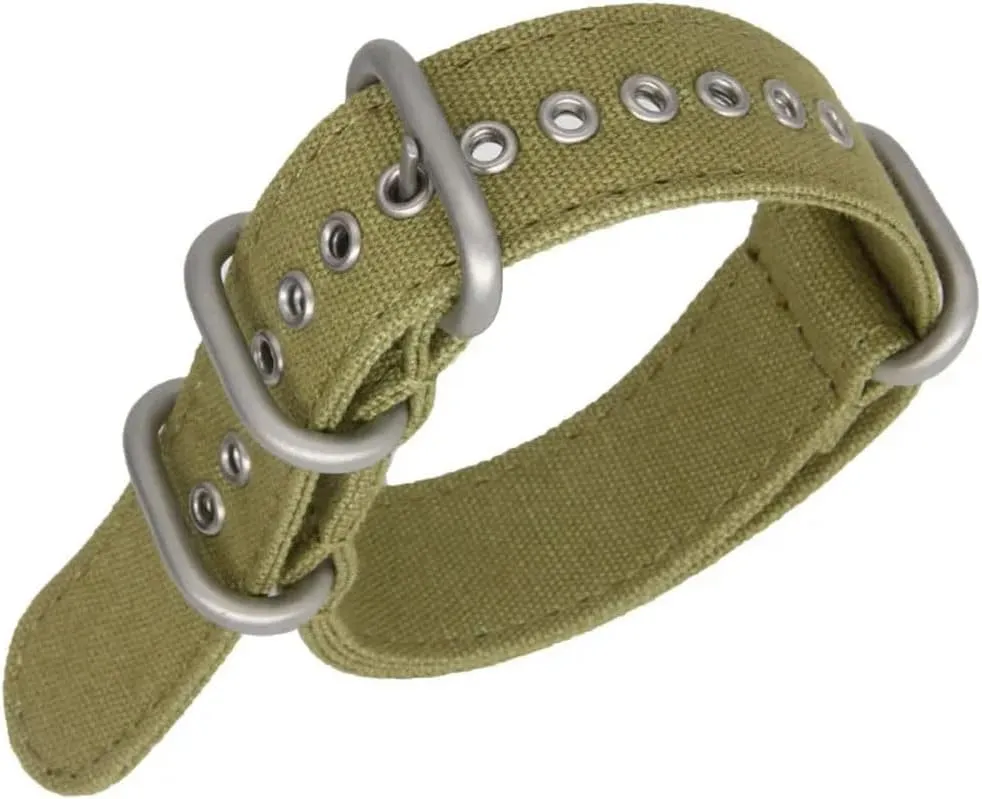 18mm 20mm 22mm Canvas Nylon Watch Band Smartwatch Replacement Strap for Seiko for Samsung Watch 5 4 3 Bracelet