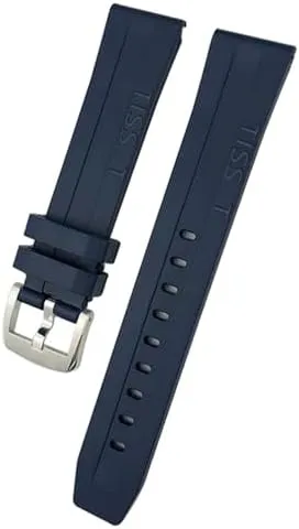 19mm 20mm Watchband for Tissot T114417 T114 Soft Rubber Silicone Watch Strap Butterfly Clasp Waterproof Sport Bracelets