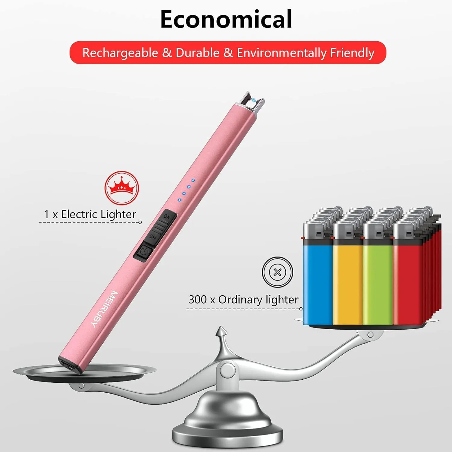 2 Pack Lighter Electric Candle Lighter Long Electronic Rechargeable USB Lighter Arc Windproof Flameless Lighters for Candle Camping BBQ Birthday Gifts for Women Mom Wife Men