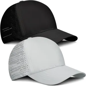 2 Pack Oversize Baseball Cap, Waterproof Running Hat Size 8, Large Baseball Hat for Large Heads Men