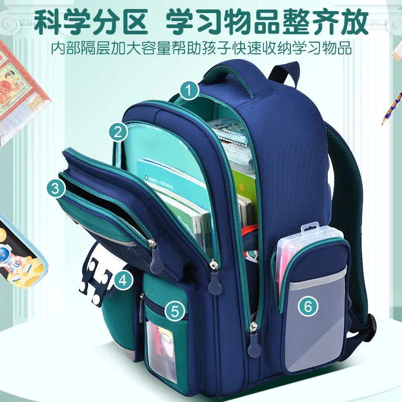2023 Waterproof School Bag for Grade 1–6 Kids