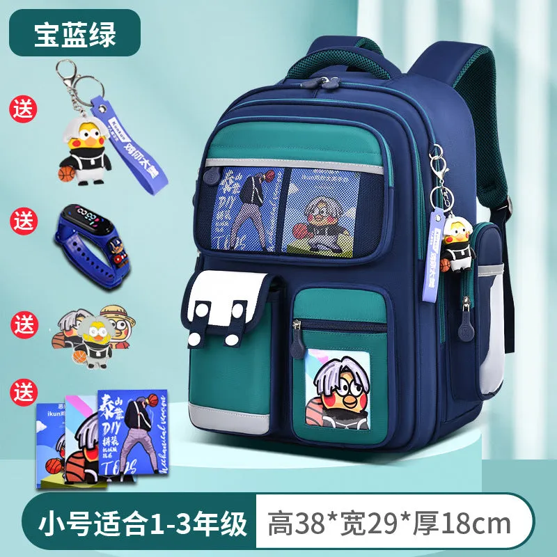 2023 Waterproof School Bag for Grade 1–6 Kids