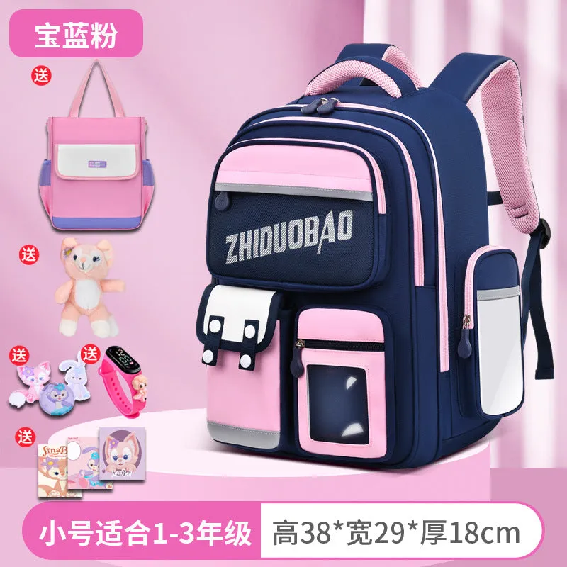 2023 Waterproof School Bag for Grade 1–6 Kids