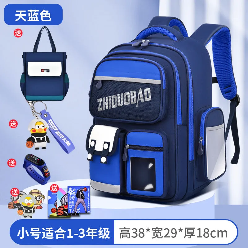 2023 Waterproof School Bag for Grade 1–6 Kids