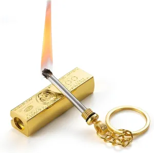 2024 Windproof and Waterproof Lighter, Soft Flame Keychain Lighter, Retro Kerosene Lighter, Box (excluding Kerosene)