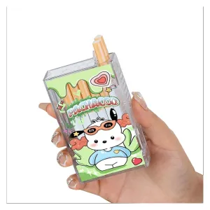 2025 2 in 1 Lighter with Cigarette Case,Clear Case Lighter, Windproof USB Rechargeable Lighter, Flameless, Windproof, Moisture Resistant, Waterproof Gifts for Men (Color : D)