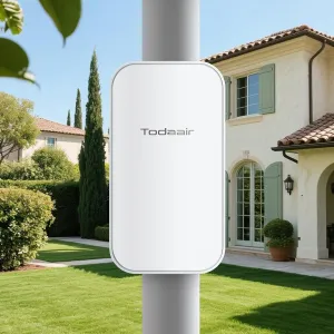 2025 Outdoor WiFi Extender,IP65 Weatherproof,WiFi Extender Outdoor Long Range,WiFi Booster and Signal Amplifier,Dual-Band AC1200 WiFi Repeater,Covers Up to Least 3440 Sq. ft and 30 Devices