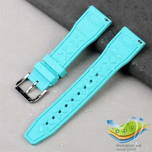 20mm 21mm 22mm for IWC Fluoro Rubber Watch Strap Quick Release Pilot AMG Petronas F1 Team Waterproof Sports Bracelet Watchband