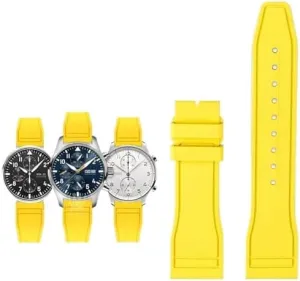 20mm 21mm 22mm for IWC Fluoro Rubber Watch Strap Quick Release Pilot AMG Petronas F1 Team Waterproof Sports Bracelet Watchband