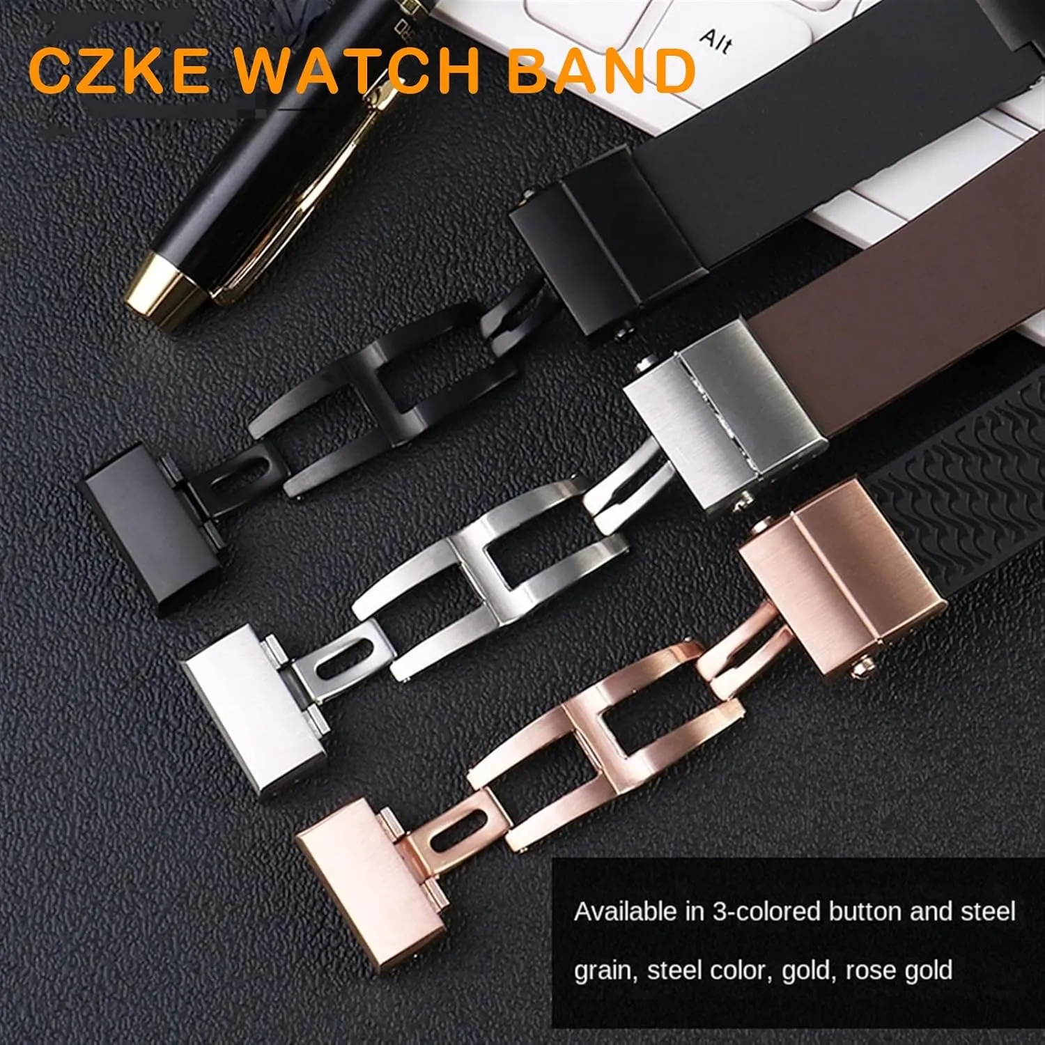 22mm for Ulysse Nardin Silicone Rubber Watch Band 263 Diver Curved End Strap Waterproof Belt Watch Bracelets