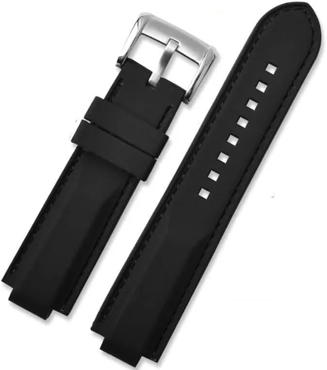 22mm Silicon Watchband forTudor PELAGOS Series 25500TN 25600TN Black Waterproof Rubber Dedicated Lug Watch Belt