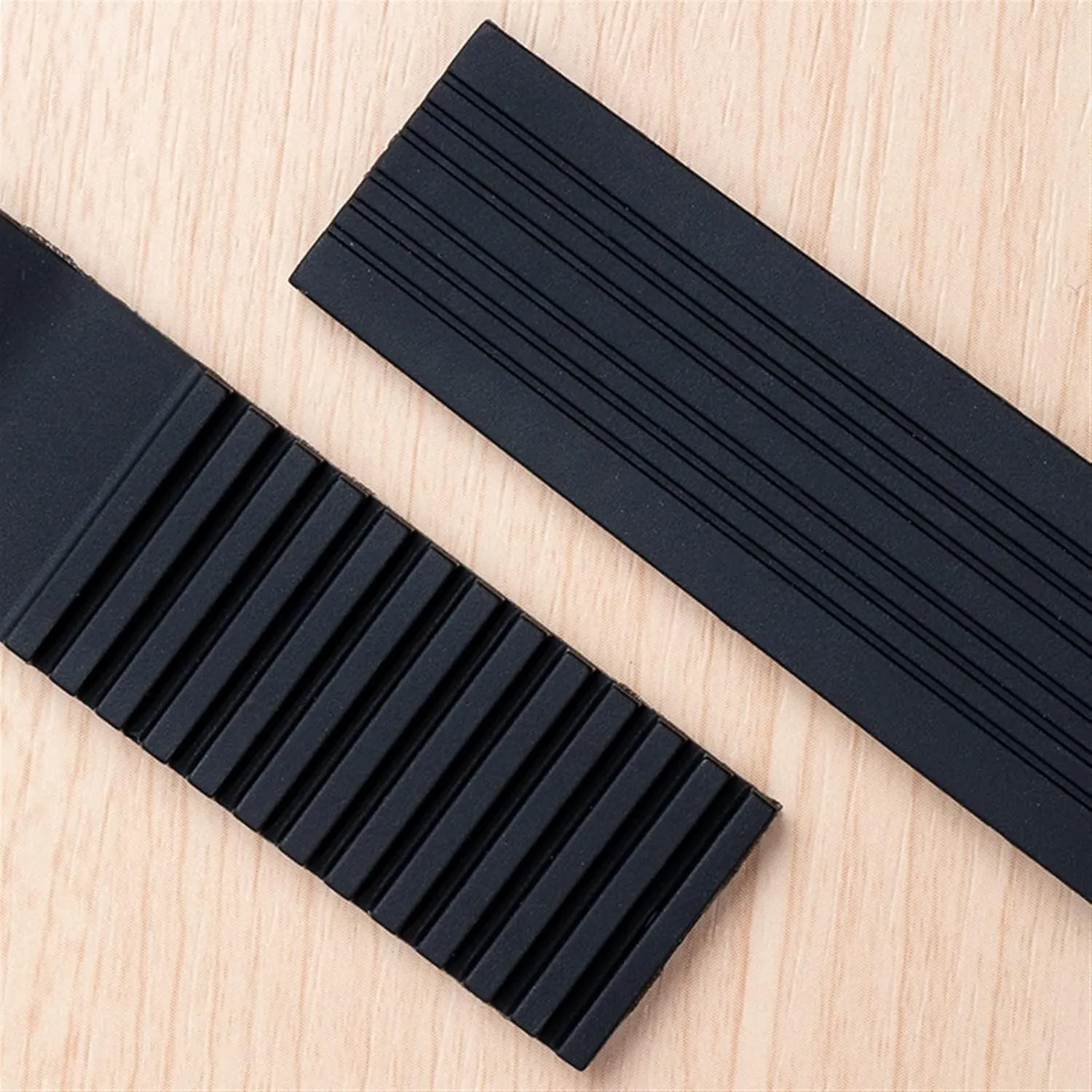 22x20mm Diver and Marine Waterproof Soft Silicone Rubber Watchband Wrist Watch Band Belt for Ulysse Nardin Strap Folding Buckle