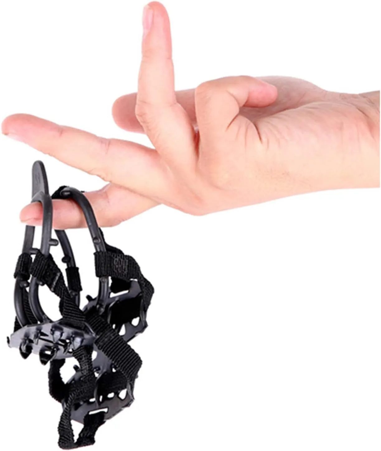 24 Teeth Ice Gripper for Shoes Women Men Outdoor Climbing Ice Claw Anti-Skid Mountaineering Tools Snowfield Crampon