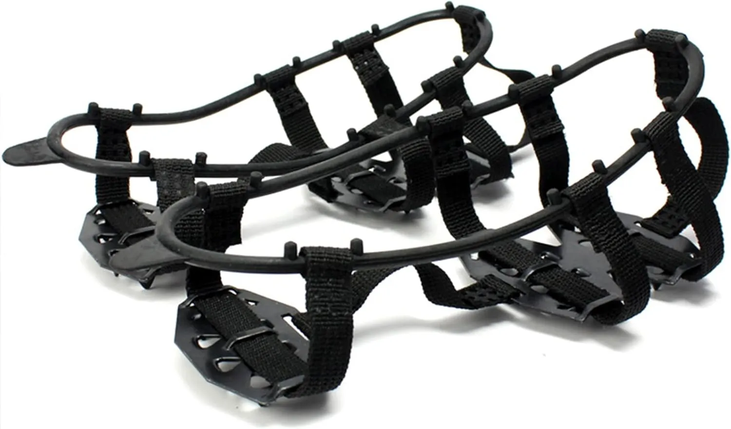 24 Teeth Ice Gripper for Shoes Women Men Outdoor Climbing Ice Claw Anti-Skid Mountaineering Tools Snowfield Crampon