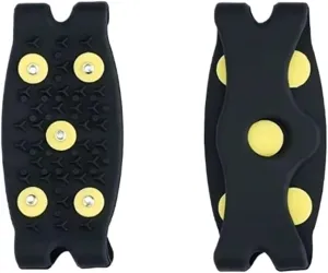 2pcs 5-Stud Snow Ice Claw Climbing Anti Slip Spikes Grips Crampon Cleats Sport Shoes Cover for Women Men Boots Cover