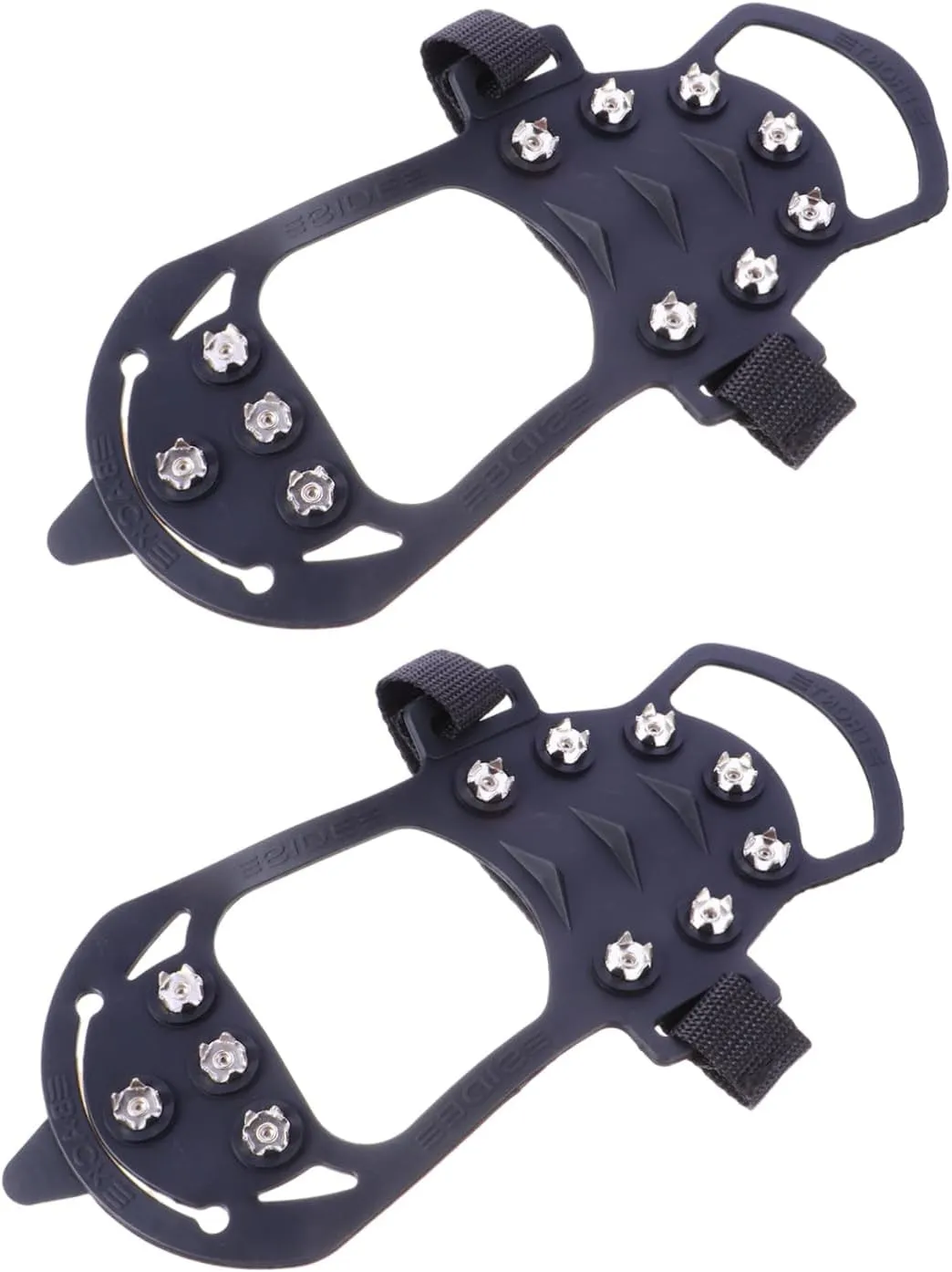 2Pcs Outdoor Ice Grippers for Boots Durable Slip Crampons with High Flexibility for Winter Walking Hiking and Snow Adventures for Various Footwear