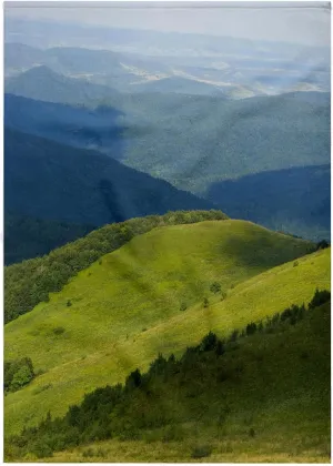 3dRose 22x30 Bath Hand Pool Towel - Bieszczady Mountains – Shadows of Clouds in The Mountain Range Photography – Landscapes