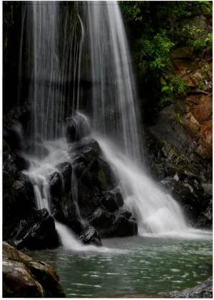 3dRose 22x30 Bath Hand Pool Towel - Waterfall Photography of Paine Creek on Cumberland Plateau in TN Designs - Photography
