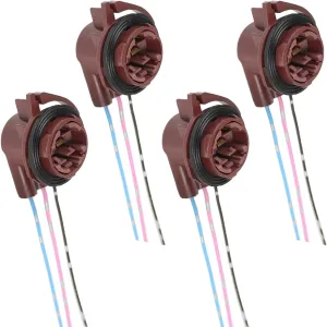 4PCS 3156 3157 Pre-Wired Harness Sockets, T25 Bulb Sockets Adapters, Car LED Light Socket, Turn Signal Bulb Socket Plugs Connectors