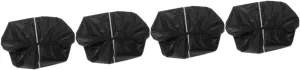 4pcs Bike Accessories Foldable Design Basket Cover Rainproof for Front Baskets Pink