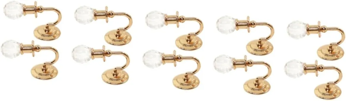 5 Pairs Miniature Wall Light Decor Doll House Scene Accessory Miniature Scene Wall Light