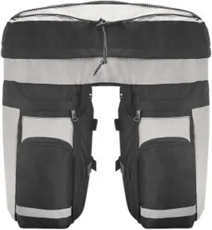 60L Bike Trunk Bag, Bike Rack Bag, 3 in 1 Multifunctional Large Capacity Rear Rack Bag for Mountain Bikes, Rainproof Storage Carrier