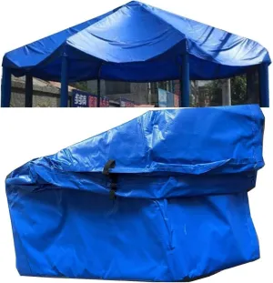 6/8/10/12/14/16ft Trampoline Awning, Rain and Snow Shelter Canopy Fabric, Tarp Material, Frameless Cover.(6ft)