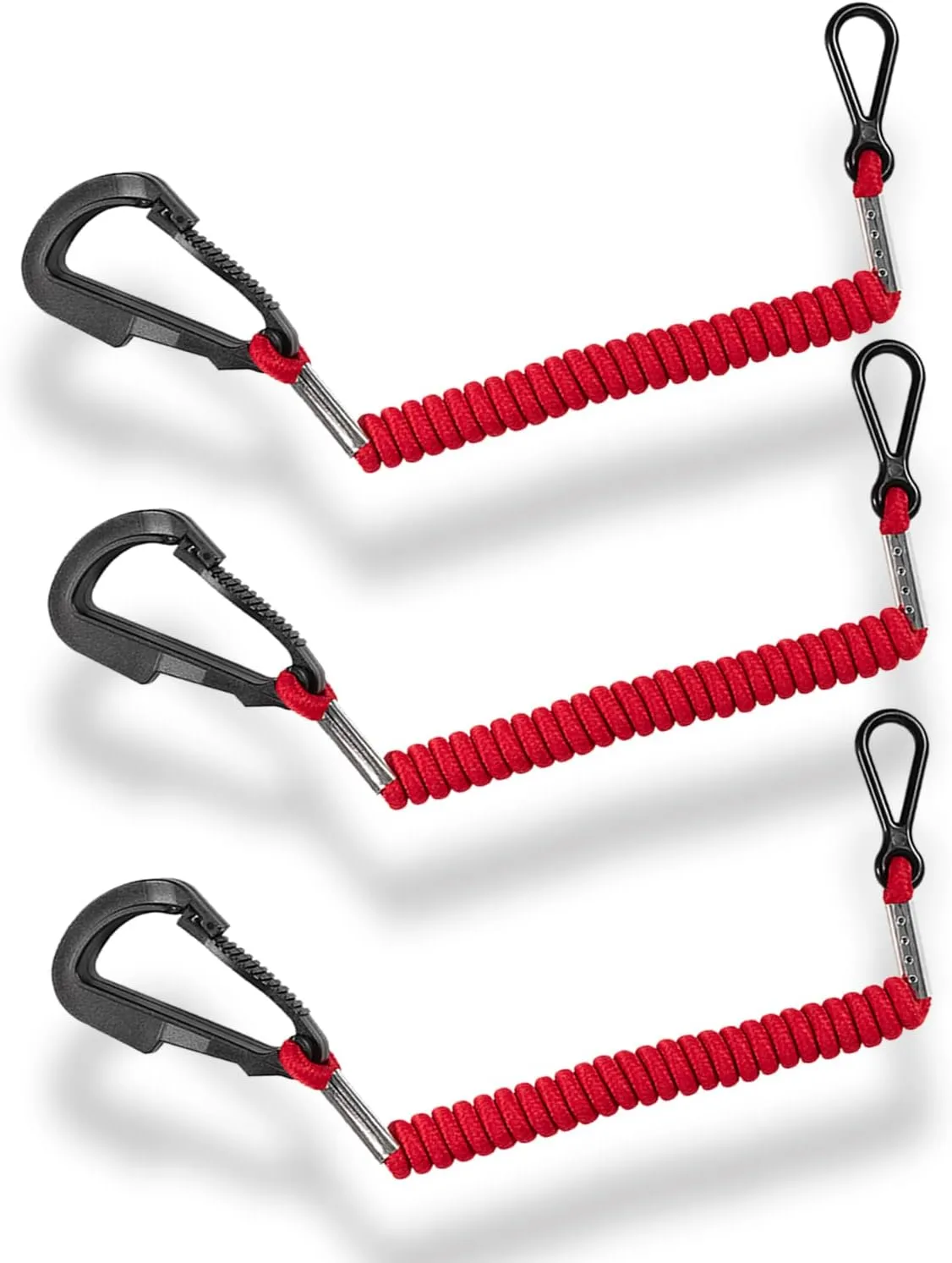8M0092849 Boat Kill Switch Lanyard - [3 PCS] Boat Engine Emergency Stop Switch, Safety Lanyard Cord Tether for Mercury Mercruiser Outboard Motor Replacement 15920T54, 15920A54, 15920Q54, Red, 36 Inch