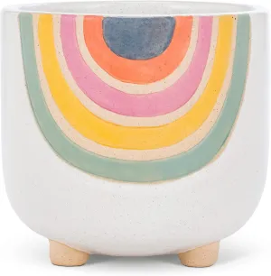 Abbott Collection 27-VIBE-735-LG Large Rainbow Planter with Legs, 5.5"