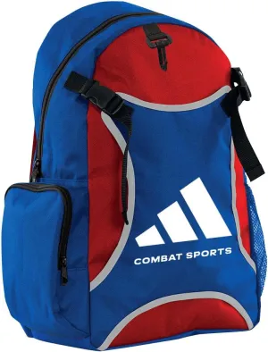 adidas Combat Sports Taekwondo Sparring Backpack - Blue Red - New