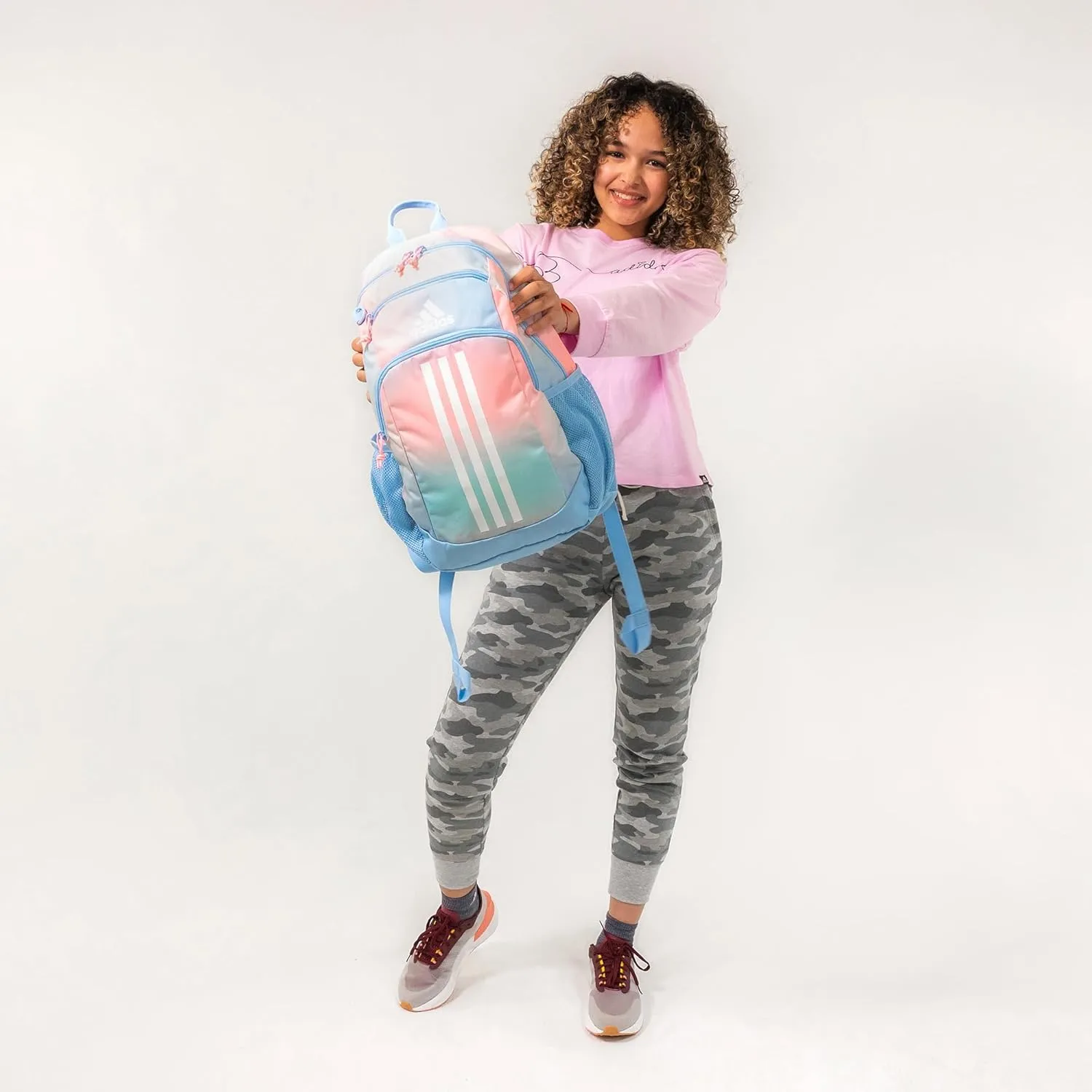 adidas Creator Backpack Discontinued, Adi Multi Collage/Onix Grey/Almost Blue, One Size