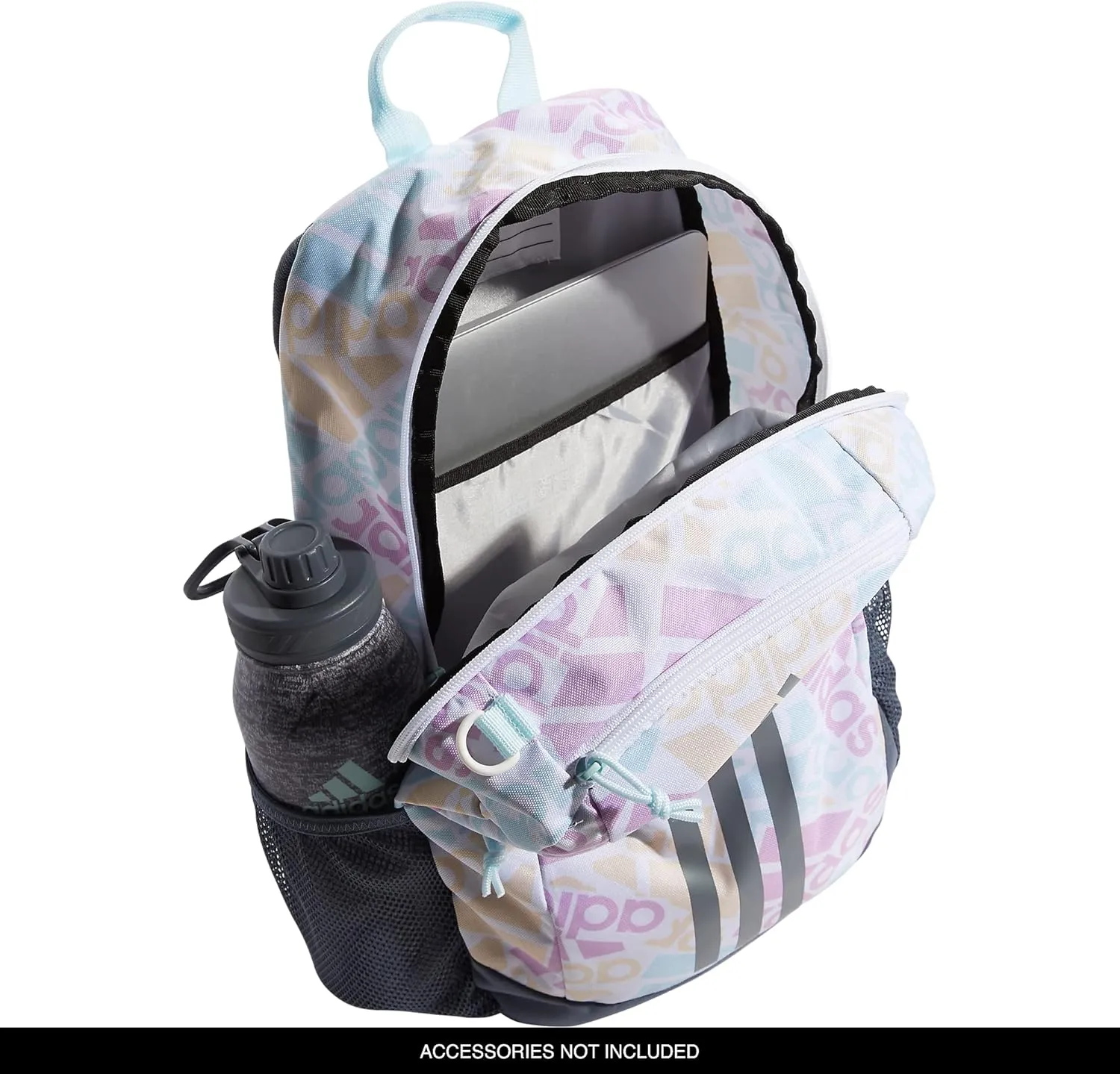 adidas Creator Backpack Discontinued, Adi Multi Collage/Onix Grey/Almost Blue, One Size