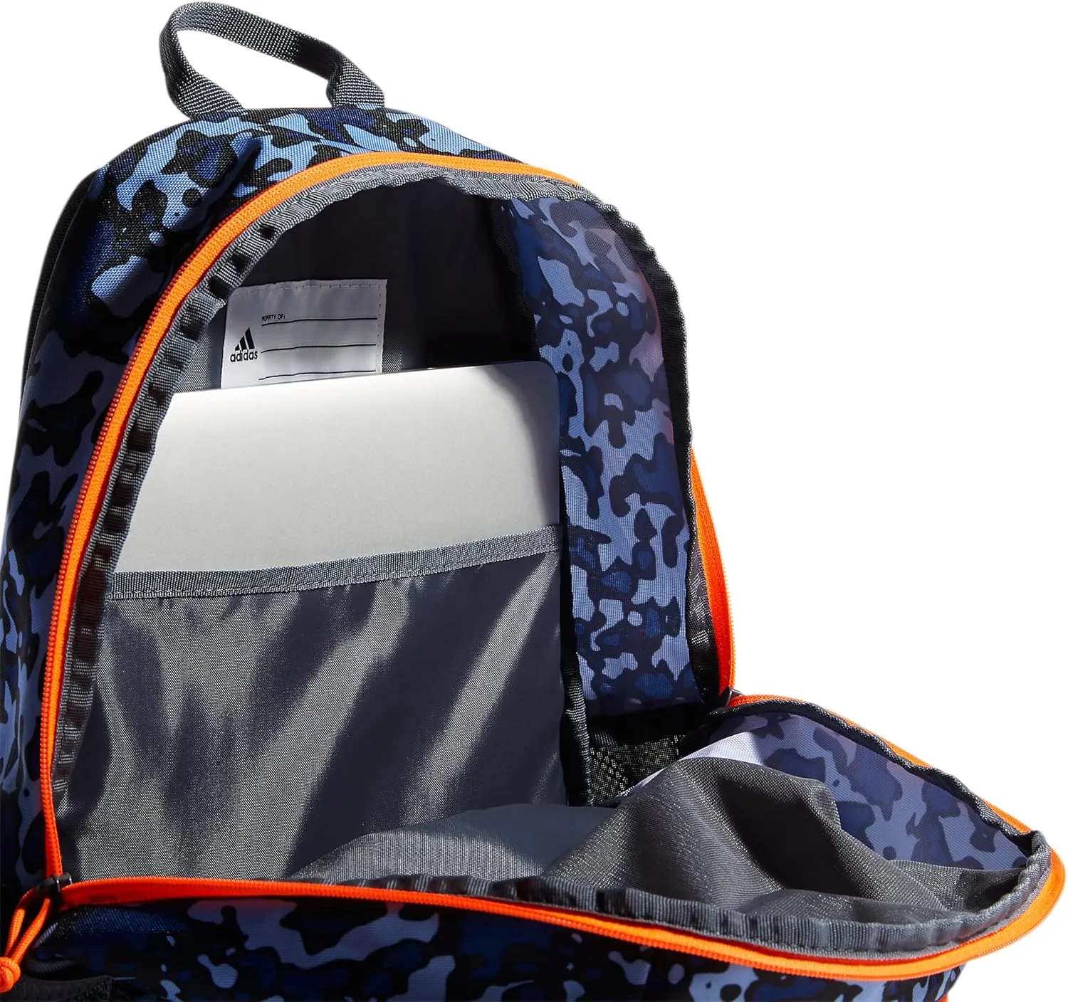 adidas Creator Backpack Discontinued, Flow Blur/Onix Grey/Signal Orange, One Size