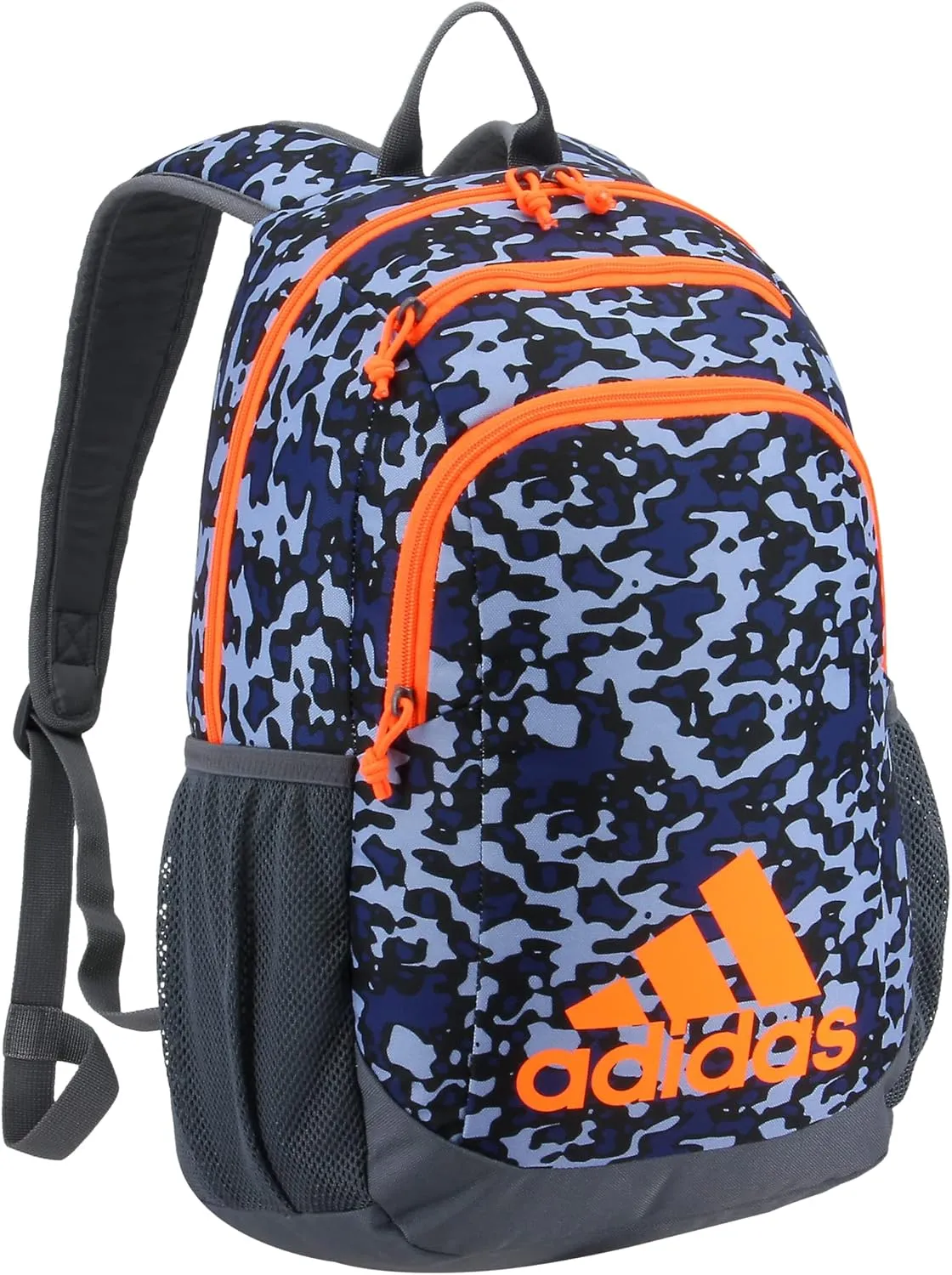 adidas Creator Backpack Discontinued, Flow Blur/Onix Grey/Signal Orange, One Size