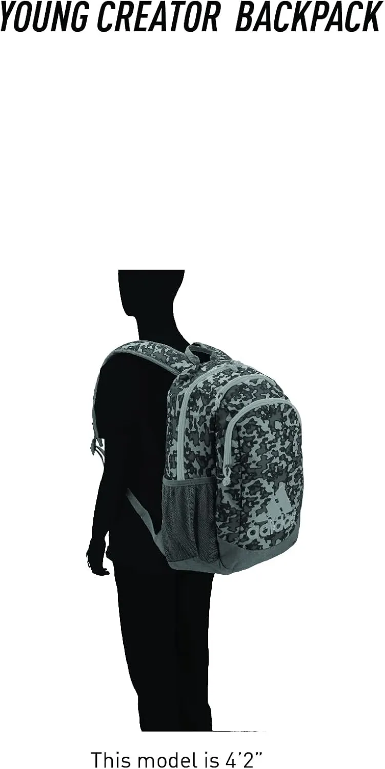 adidas Creator Backpack Discontinued, Flow Blur/Onix Grey/Signal Orange, One Size