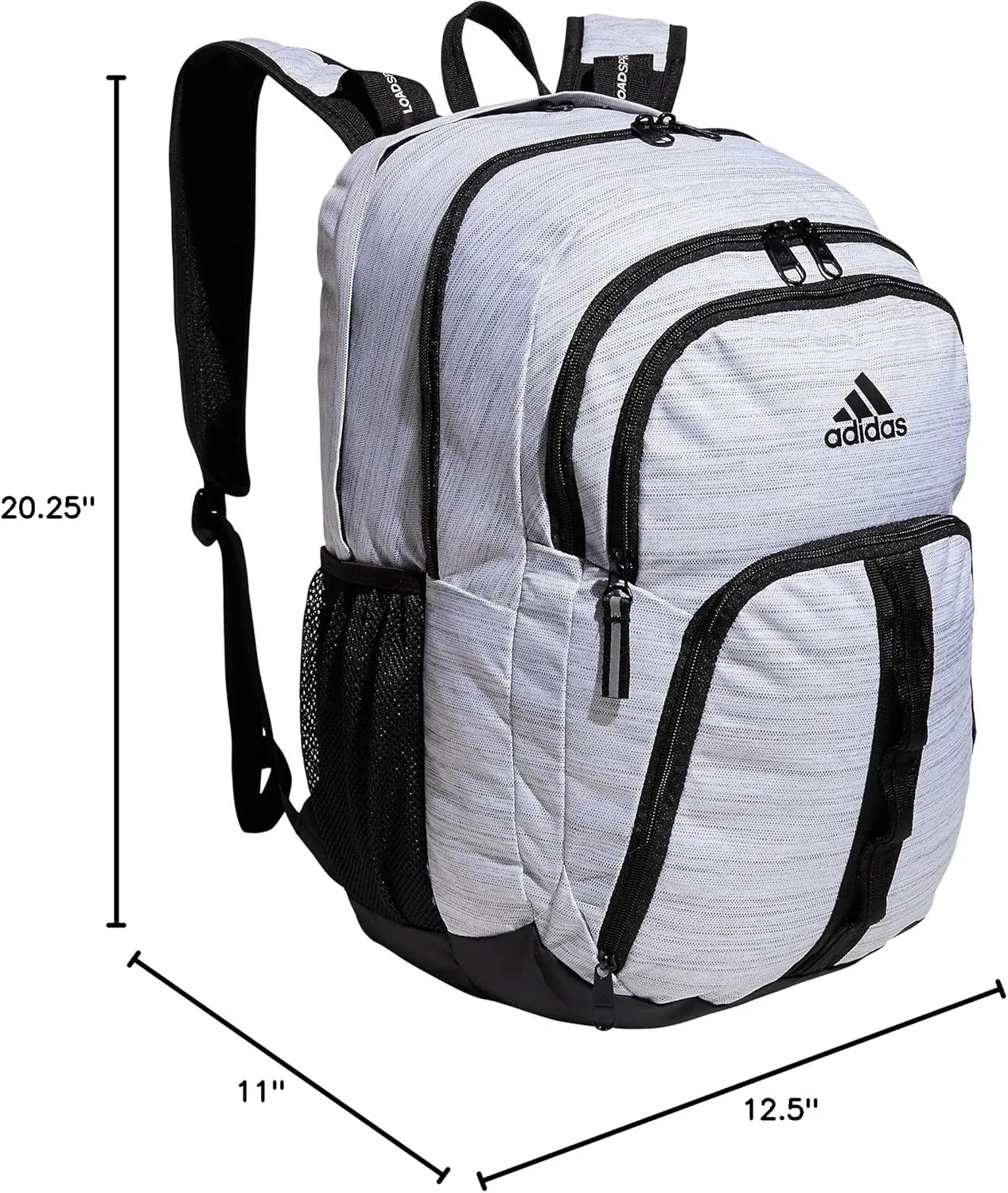 adidas Prime 6 Backpack, Two Tone White/Black, One Size