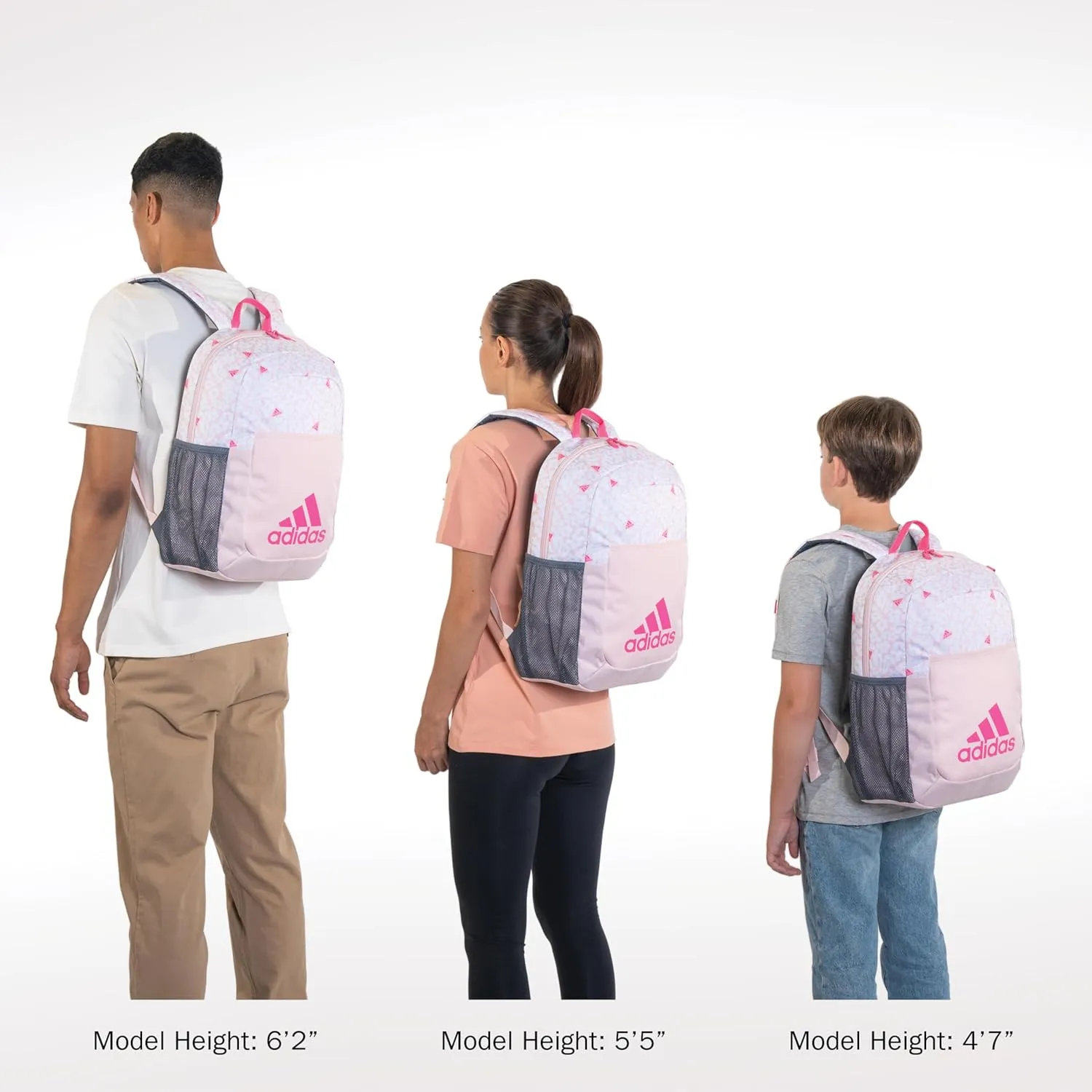 adidas Ready Small Backpack for Women and Men, Durable Laptop Bag for Work, Galaxy Camo Dark Blue/Lucid Lime Green, One Size
