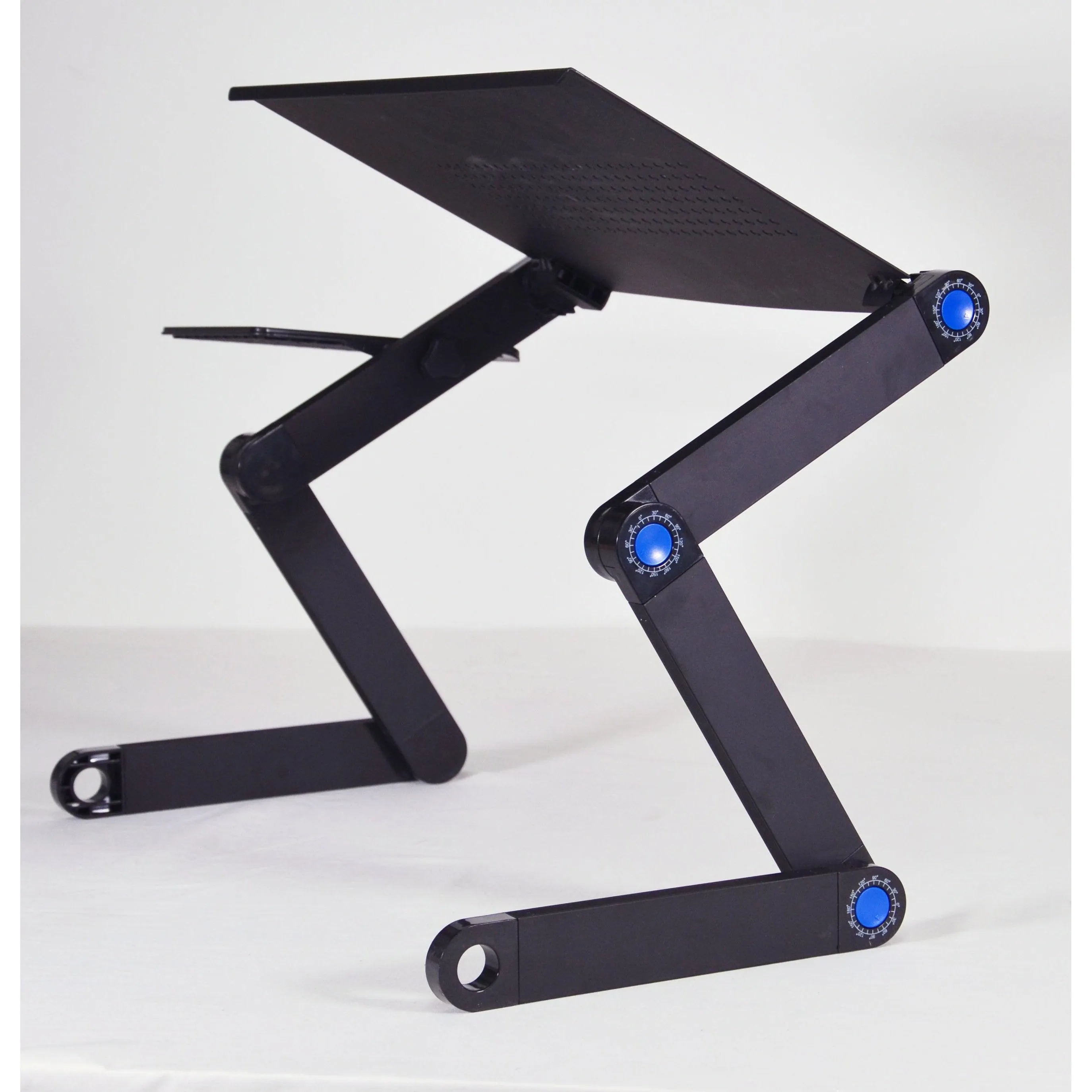 Adjustable & Portable Vented Laptop Desk - Black