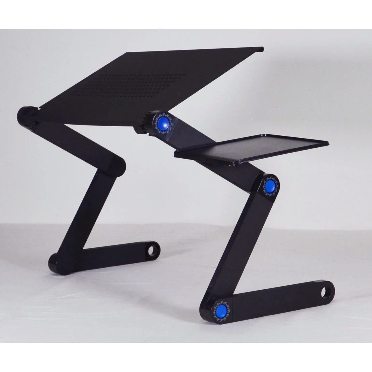 Adjustable & Portable Vented Laptop Desk - Black