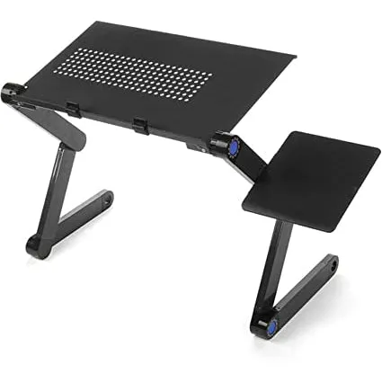 Adjustable & Portable Vented Laptop Desk - Black